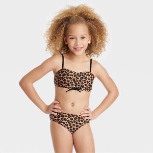 Art Class Delightful Cheetah Shirred Center Bikini